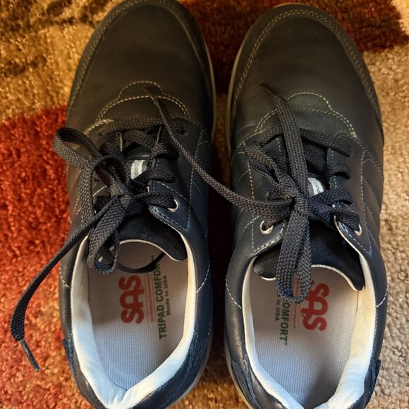 Venture Lace Up Sneaker 9W Navy - Picture 3 of 7